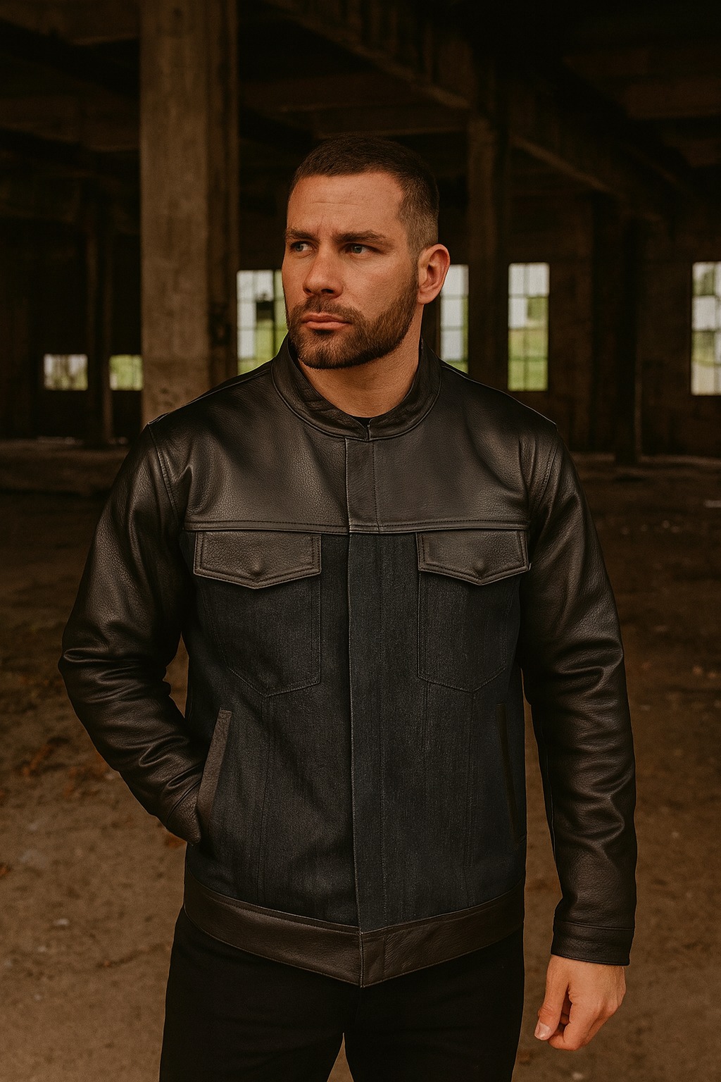 ROCKERS SKULL LEATHER